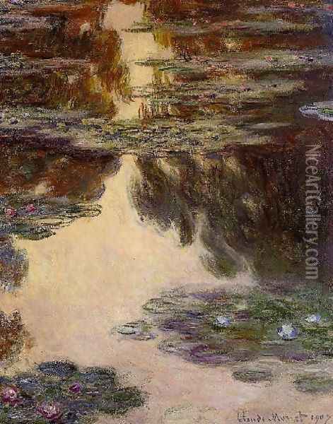Water Lilies34 Oil Painting - Claude Oscar Monet