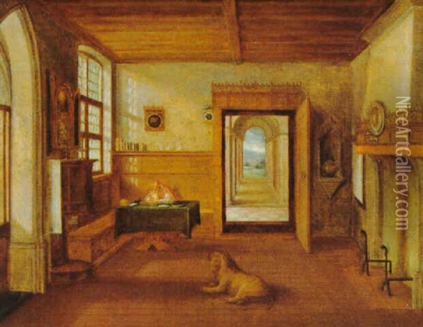 Der Heilige Hieronymus Im Gehause Oil Painting - Hendrick van Steenwyck the Elder