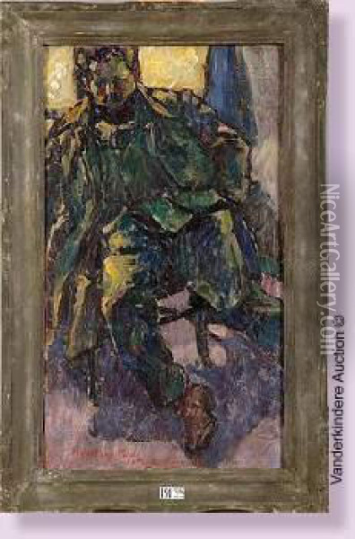 Portrait Du Militaire Strivet Oil Painting - Wilhelm Johannes Maertens