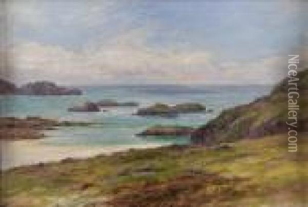 On The West Coast Of Iona Oil Painting - Louis Bosworth Hurt