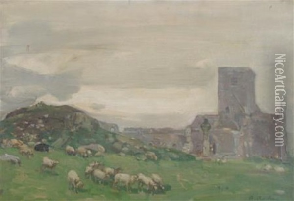 Iona Cathedral Oil Painting - Alexander Roche