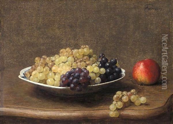 Fruits Oil Painting - Ignace Henri Jean Fantin-Latour
