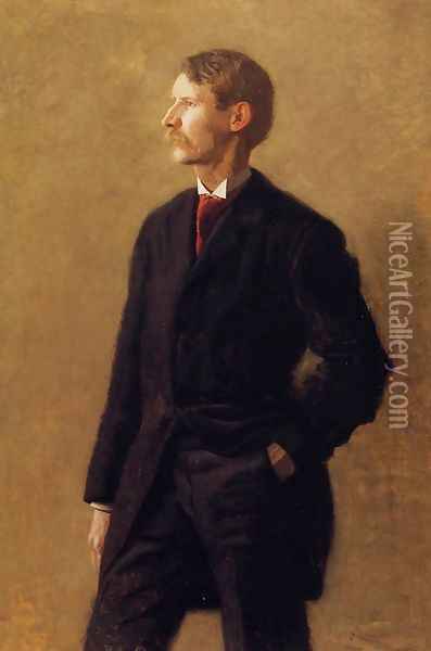 Portrait of Harrison S. Morris Oil Painting - Thomas Cowperthwait Eakins