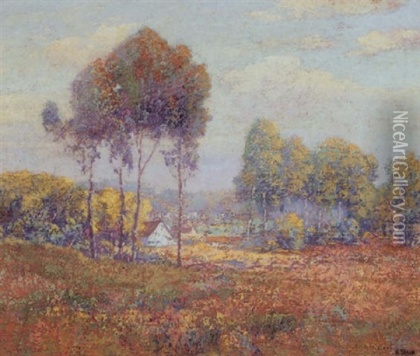 A Summer Landscape Oil Painting - Maurice Braun
