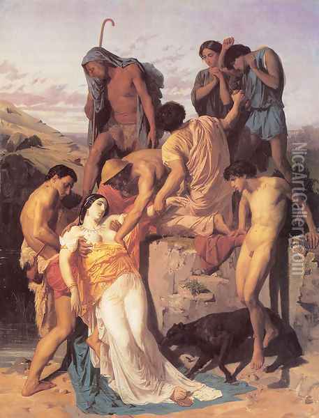 Zenobia found by shepherds on the banks of the Araxes Oil Painting - William-Adolphe Bouguereau