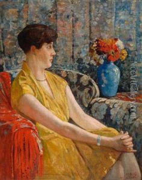 Portrait Of A Lady Oil Painting - Jan Harm Weyns