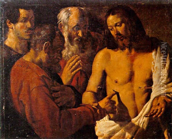 Incridulita Di San Tommaso Oil Painting - Francesco Fracanzano