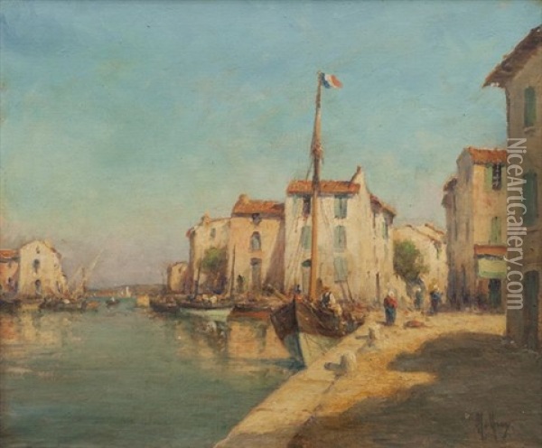 Le Port De Saint-chamas Oil Painting - Henri Malfroy-Savigny
