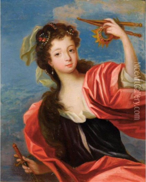 L'allegorie Du Pouvoir Oil Painting - Jean-Baptiste Santerre