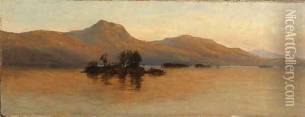 Black Mountain, Lake George Oil Painting - Samuel Colman
