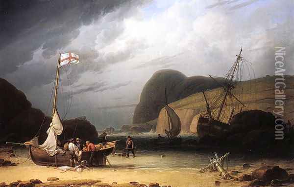 Great Ormes Head, Near Liverpool Oil Painting - Robert Salmon