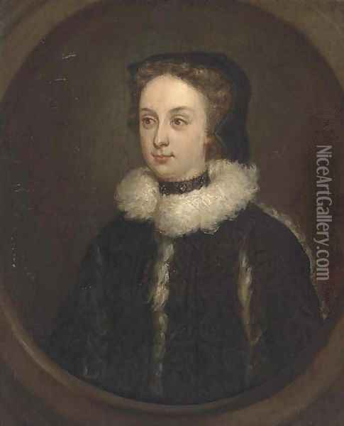 Portrait of Mary Queen of Scots (1542-1587) Oil Painting - George Jamiesone