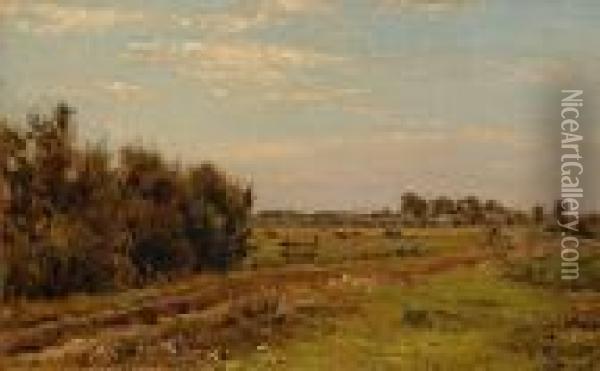 Country Road Oil Painting - Willem Roelofs