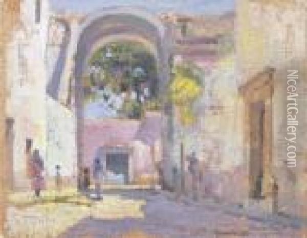 Archway, Cuernavaca Oil Painting - Alson Skinner Clark