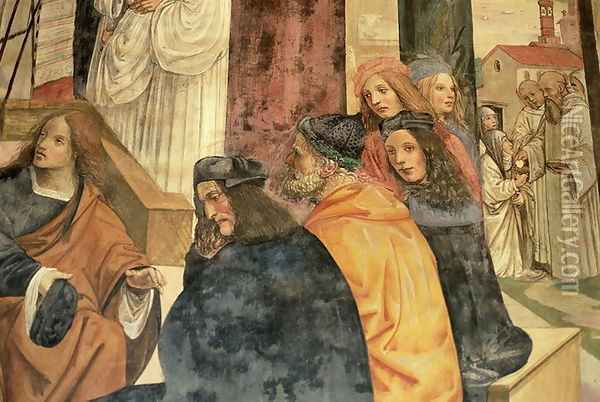 The Life of St. Benedict 8 Oil Painting - L. & Sodoma Signorelli