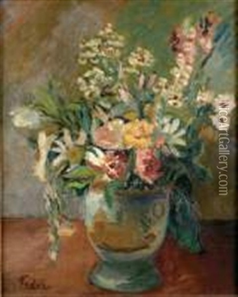 Petit Vase De Fleurs Oil Painting - Adolphe Aizik Feder