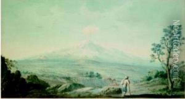 Veduta Dell'etna Oil Painting - Willey Reveley