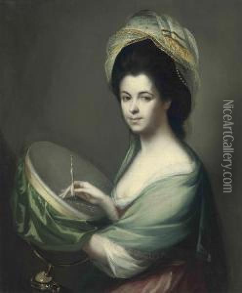 Portrait Of A Lady Oil Painting - James Smith
