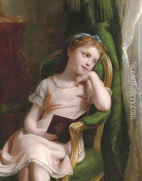 Daydreams Oil Painting - Fritz Zuber-Buthler