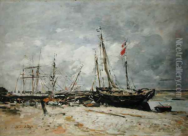 Le Crotay 1891 Oil Painting - Eugene Boudin