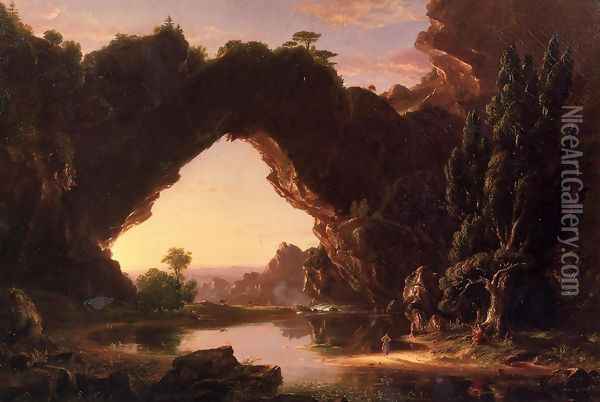 Evening in Arcady Oil Painting - Thomas Cole