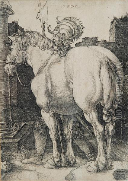 Il Grande Cavallo Oil Painting - Albrecht Durer