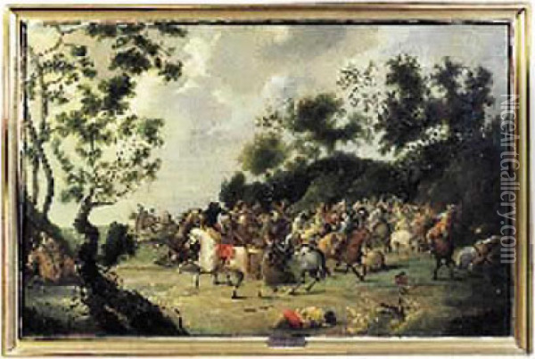 Choc De Cavalerie Oil Painting - Pieter Snayers