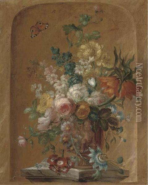 Roses Oil Painting - Jan Frans Van Dael