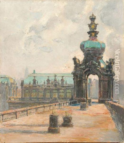 Dresden - Kronentor Oil Painting - Walter Friederici