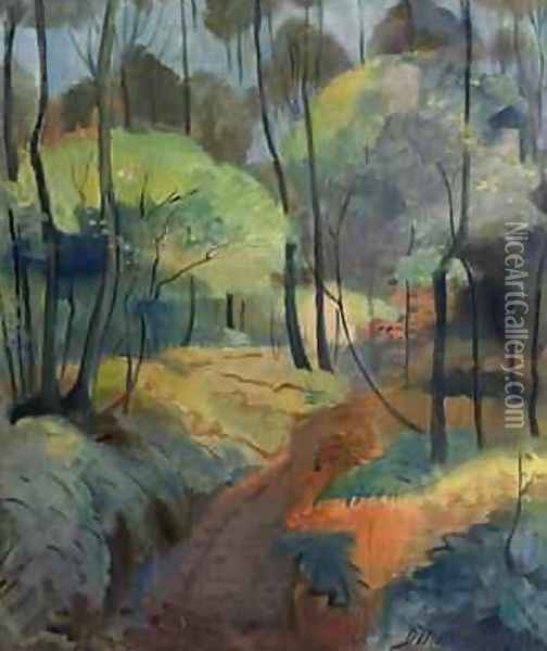 Forest Path 1920 Oil Painting - Dorothea Maetzel-Johannsen