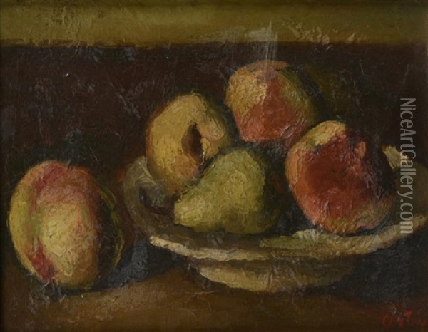 Nature Morte Aux Fruits Oil Painting - Manuel Ortiz De Zarate