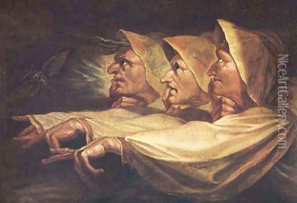 The Three Witches Oil Painting - Johann Henry Fuseli