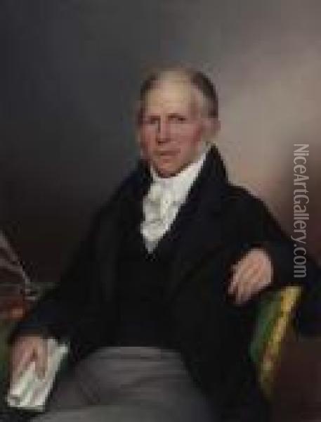 Portrait Of William Young Oil Painting - James Peale