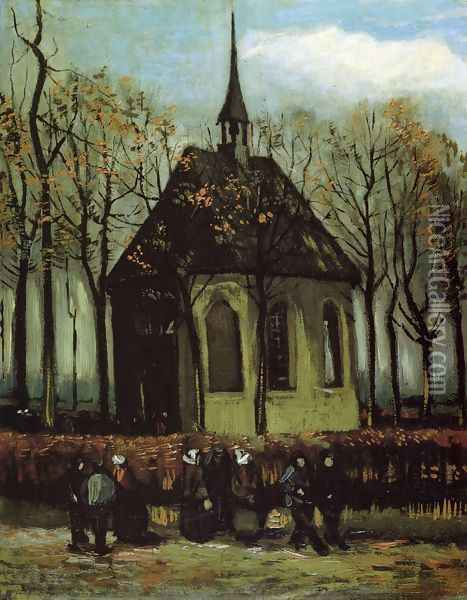 Chapel at Nuenen Oil Painting - Vincent Van Gogh