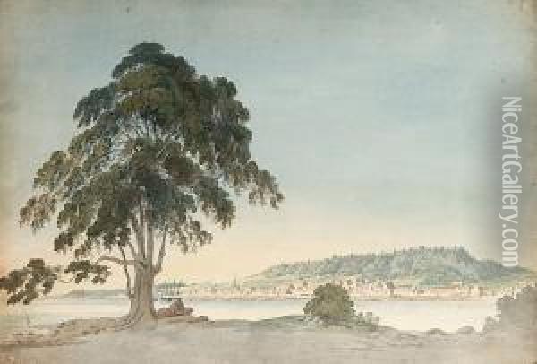 Montreal Viewed From St Helens Island Oil Painting - Benjamin Fisher