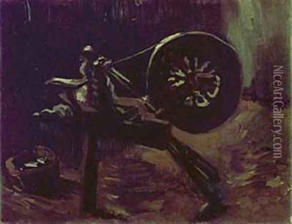 Spinning Wheel 1884 Oil Painting - Vincent Van Gogh