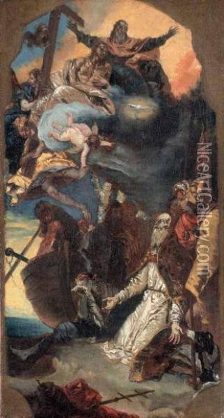 Il Martirio Di San Clemente Oil Painting - Giovanni Battista Tiepolo