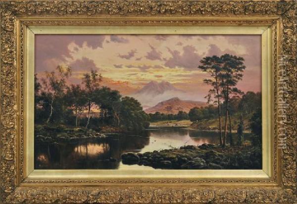 The River Eden Oil Painting - H. Forrest