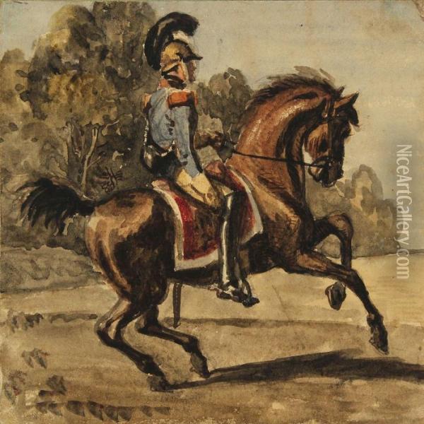 Hussar Oil Painting - Wilhelm Marstrand