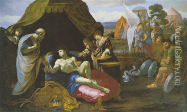 La Mort De Germanicus Oil Painting - Pierre Mignard the Elder