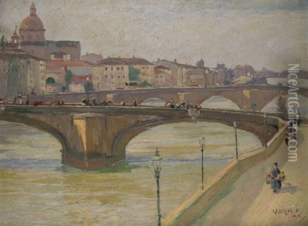 In Paris Oil Painting - Wilhelm (Willy) Lucas
