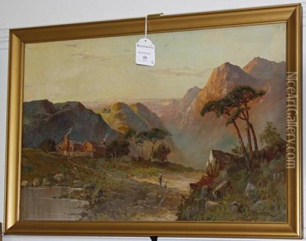 Loch Lomond Oil Painting - F.E. Jamieson