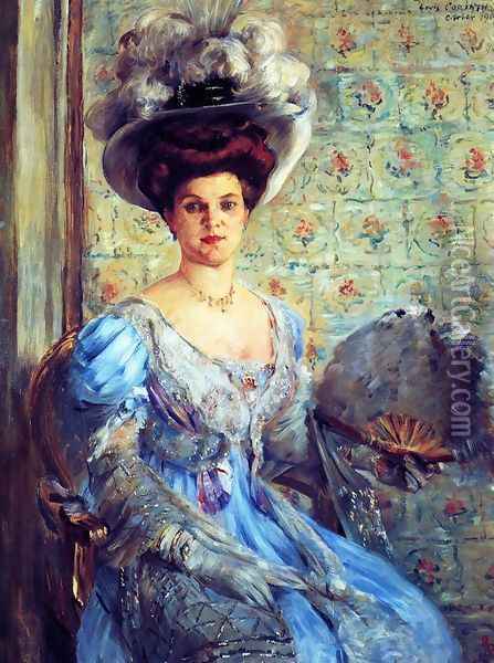 Portrait of Eleonore von Wilke, Countess Finkh Oil Painting - Lovis (Franz Heinrich Louis) Corinth
