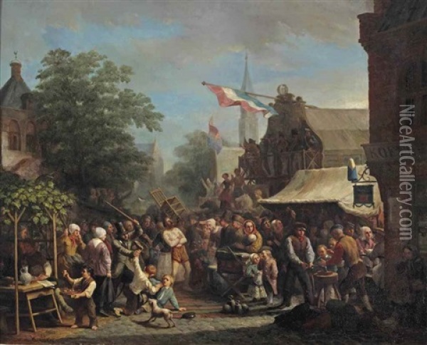 The Fair Oil Painting - David Van Der Kellen III
