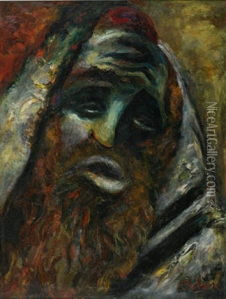 The Prophet Oil Painting - Issachar ber Ryback