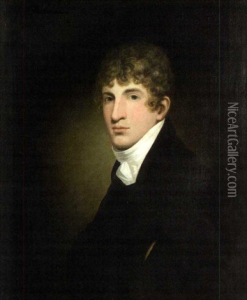 Portrait Of Isaac Wood Oil Painting - James Frothingham