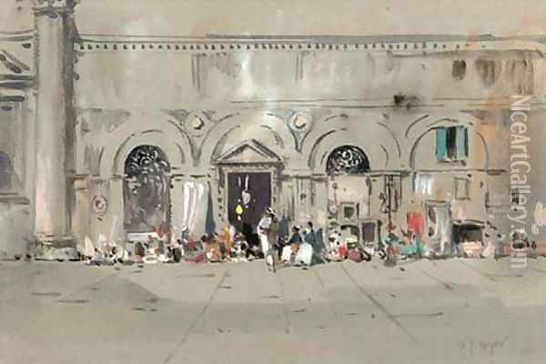 An Arab bazaar Oil Painting - Henri Meyer