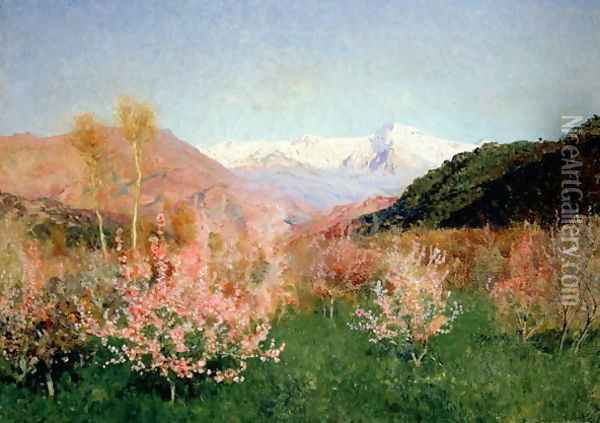 Spring in Italy, 1890 Oil Painting - Isaak Ilyich Levitan
