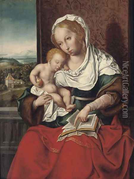 The Virgin and Child 4 Oil Painting - Joos Van Cleve