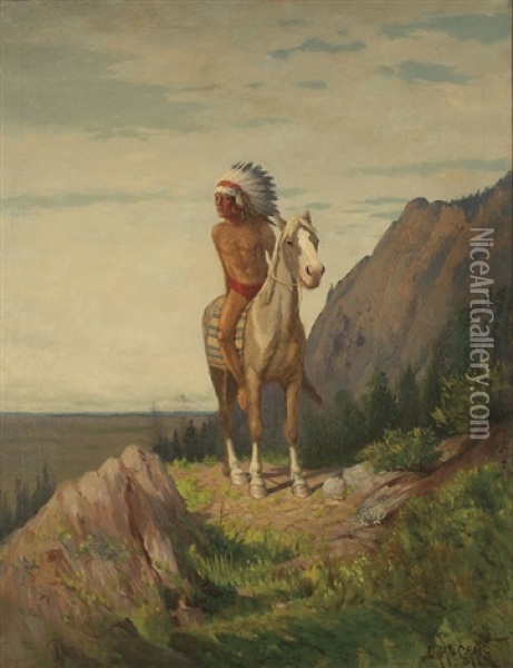 On Lookout Oil Painting - Charles Craig